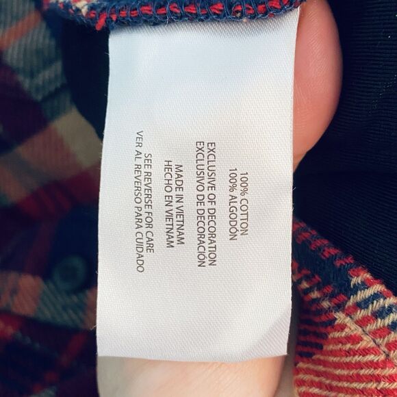 ORVIS FLANNEL SHIRT JACKET Mens XXL Red Gray Plaid Big Bear Jac Shacket Jacshirt - Picture 4 of 7